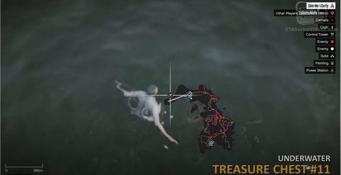 GTA Cayo Perico Treasure Chest 1 Sea Map 2
