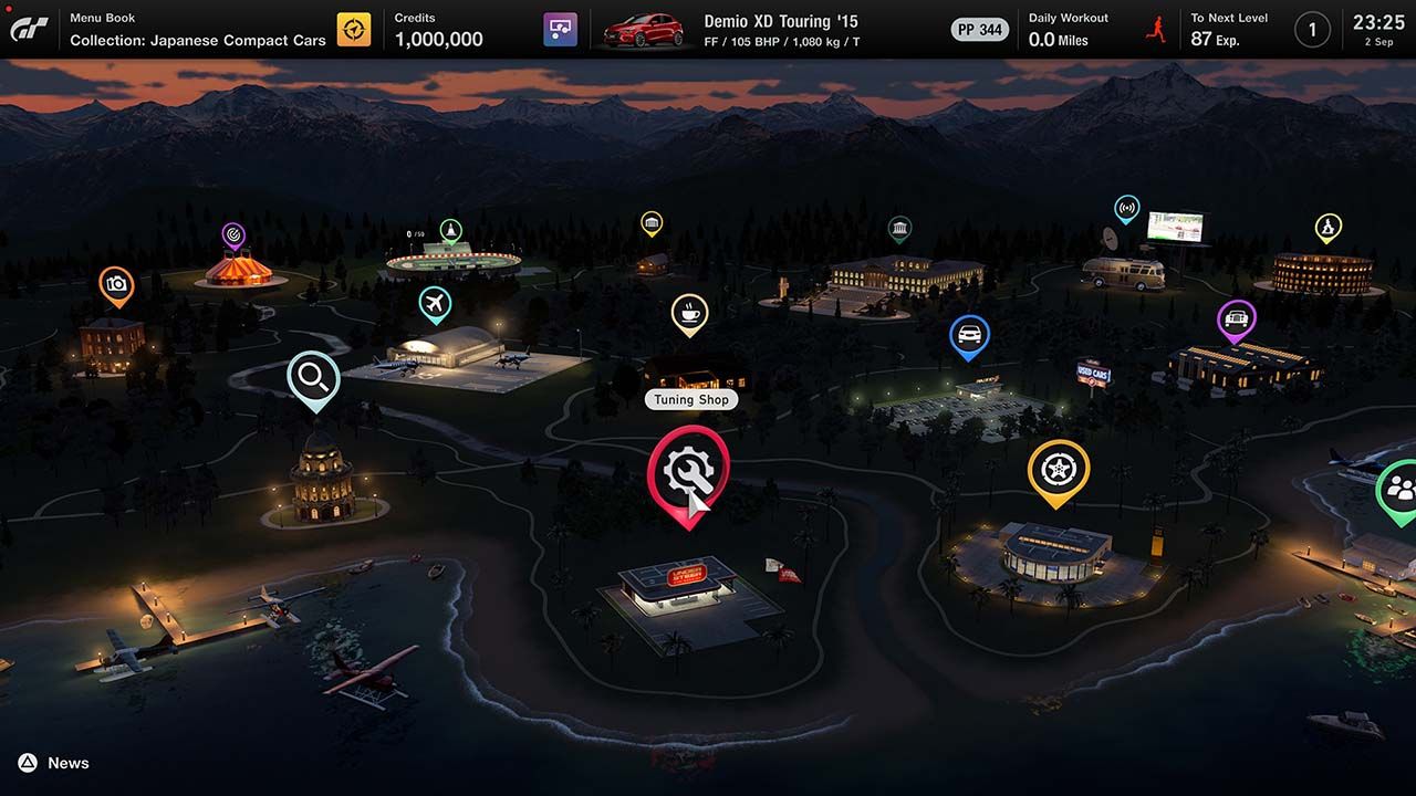 Gran Turismo 7 Campaign Mode GT World Map screenshot