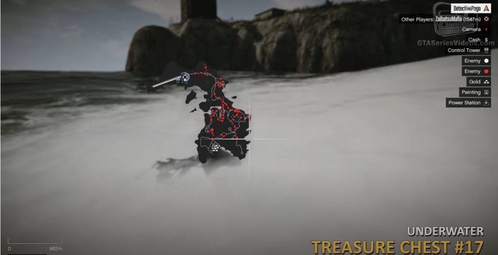 GTA Cayo Perico Treasure Chest 7 Sea Map 2
