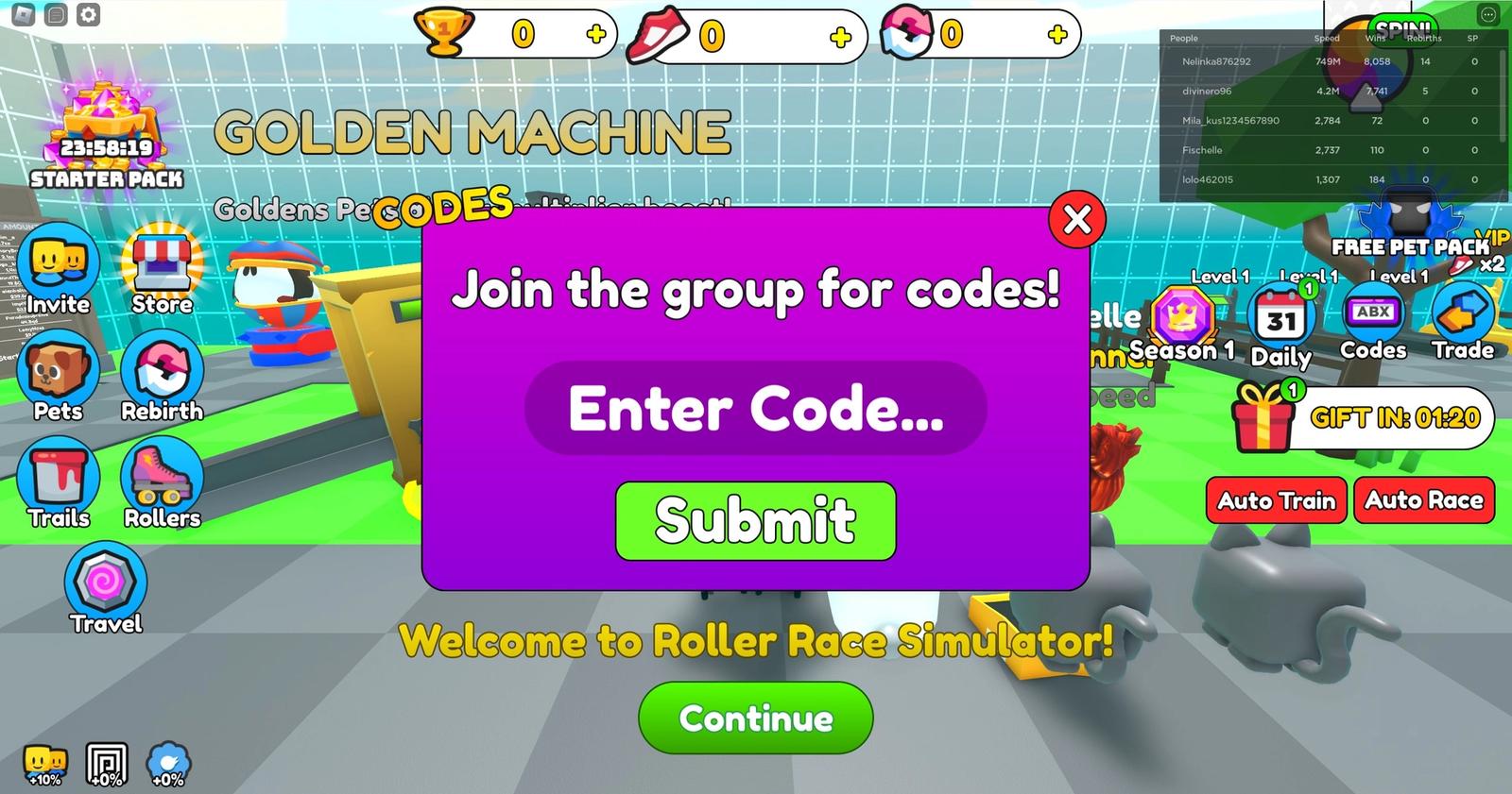 How to redeem Roller Race Simulator codes