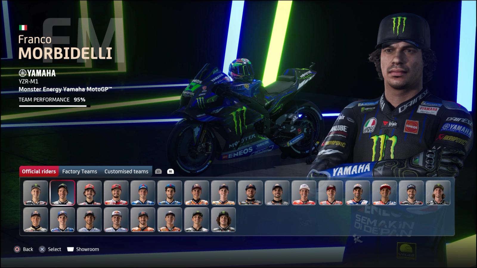 MotoGP 21 game Franco Morbidelli