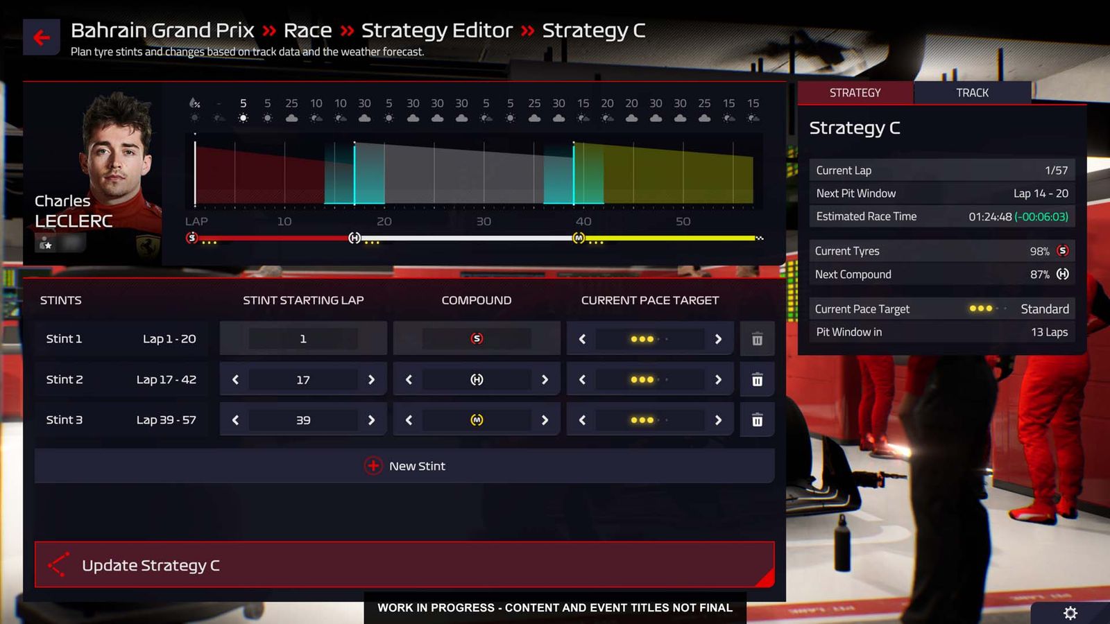 F1 Manager 2022 screenshot race strategy