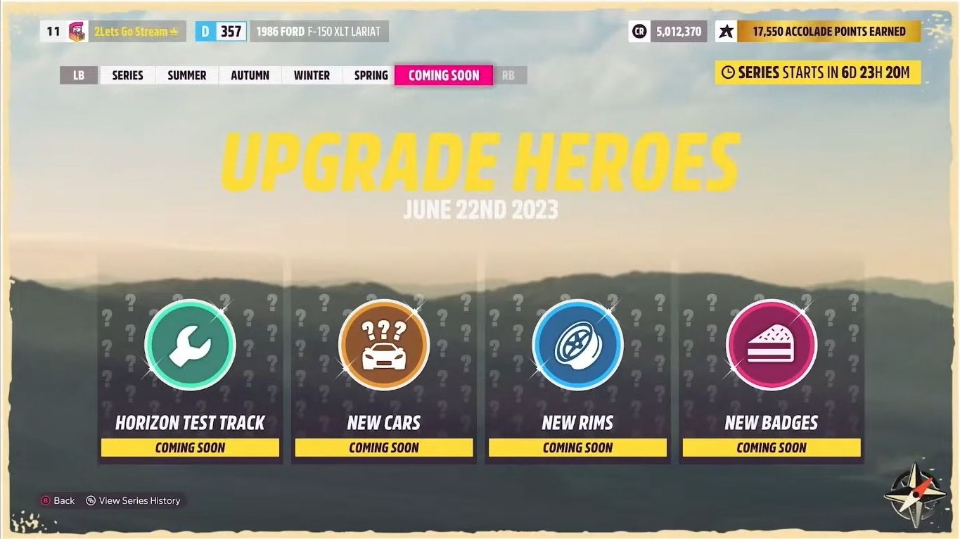 Forza Horizon 5 Upgrade Heroes preview