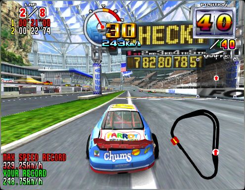 Daytona USA 2 Battle on the Edge arcade screenshot