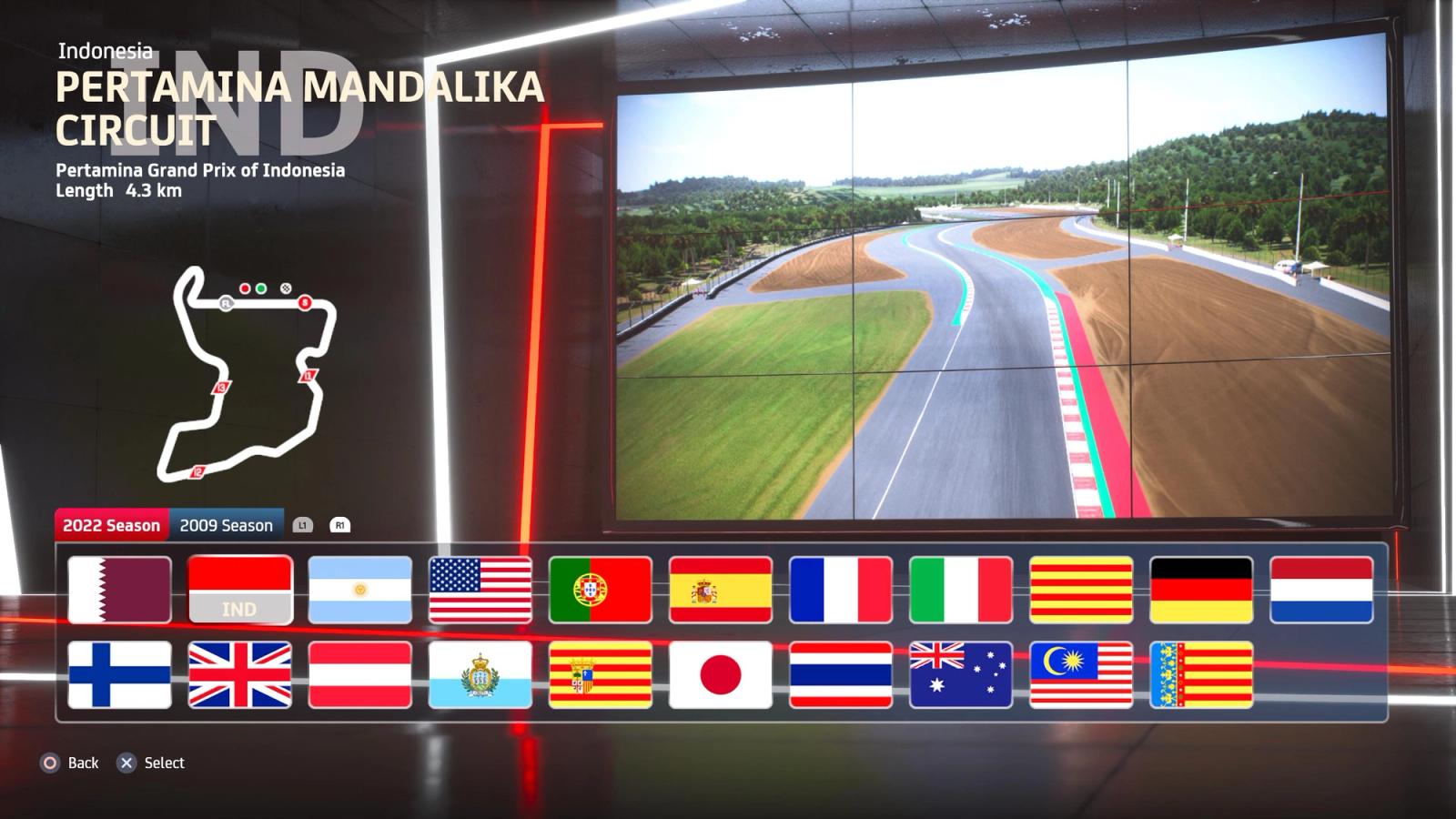 MotoGP 23 tracks Mandalika, Indonesia