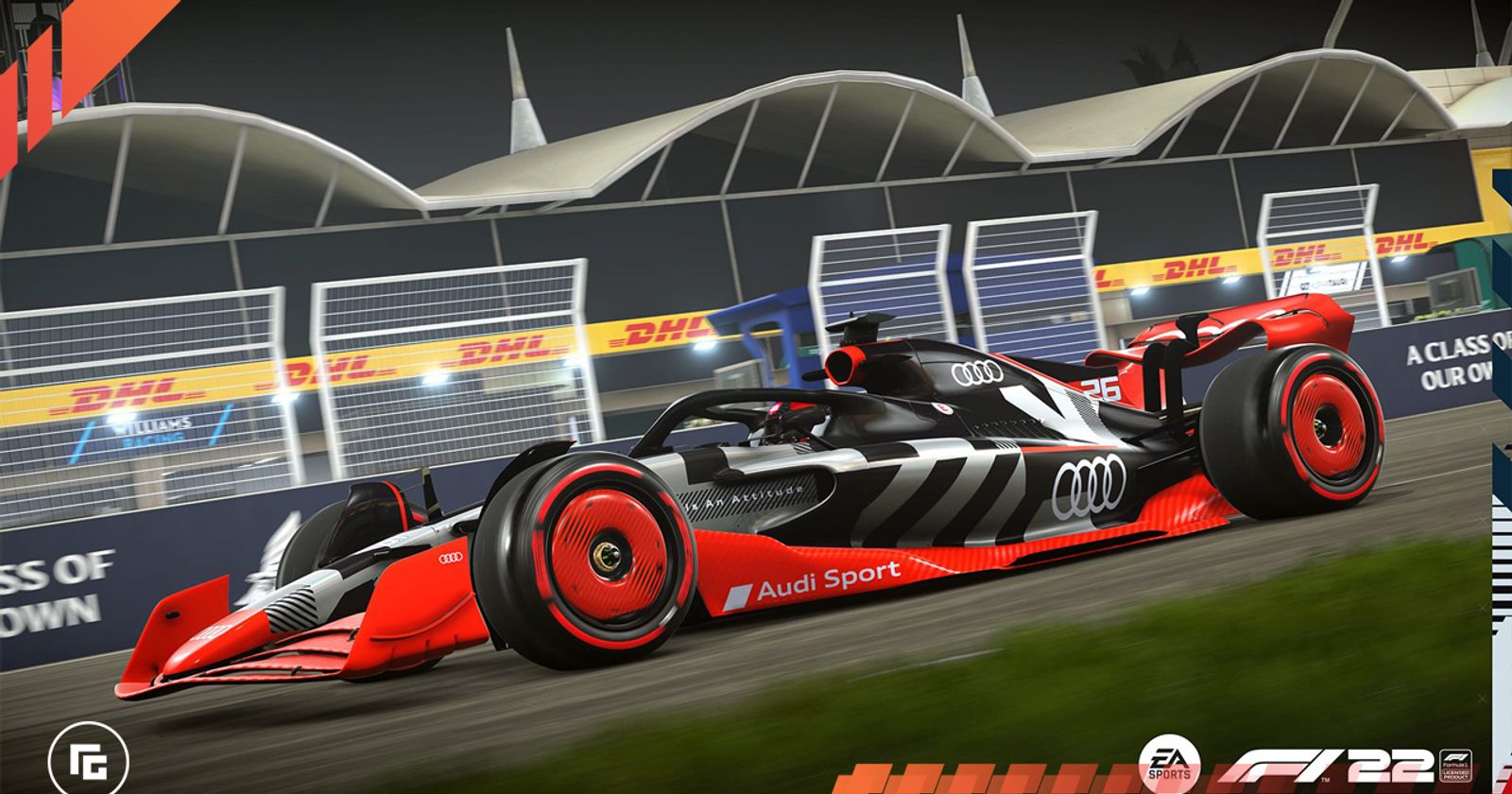 Audi's eye-catching launch livery added to F1 22 video game