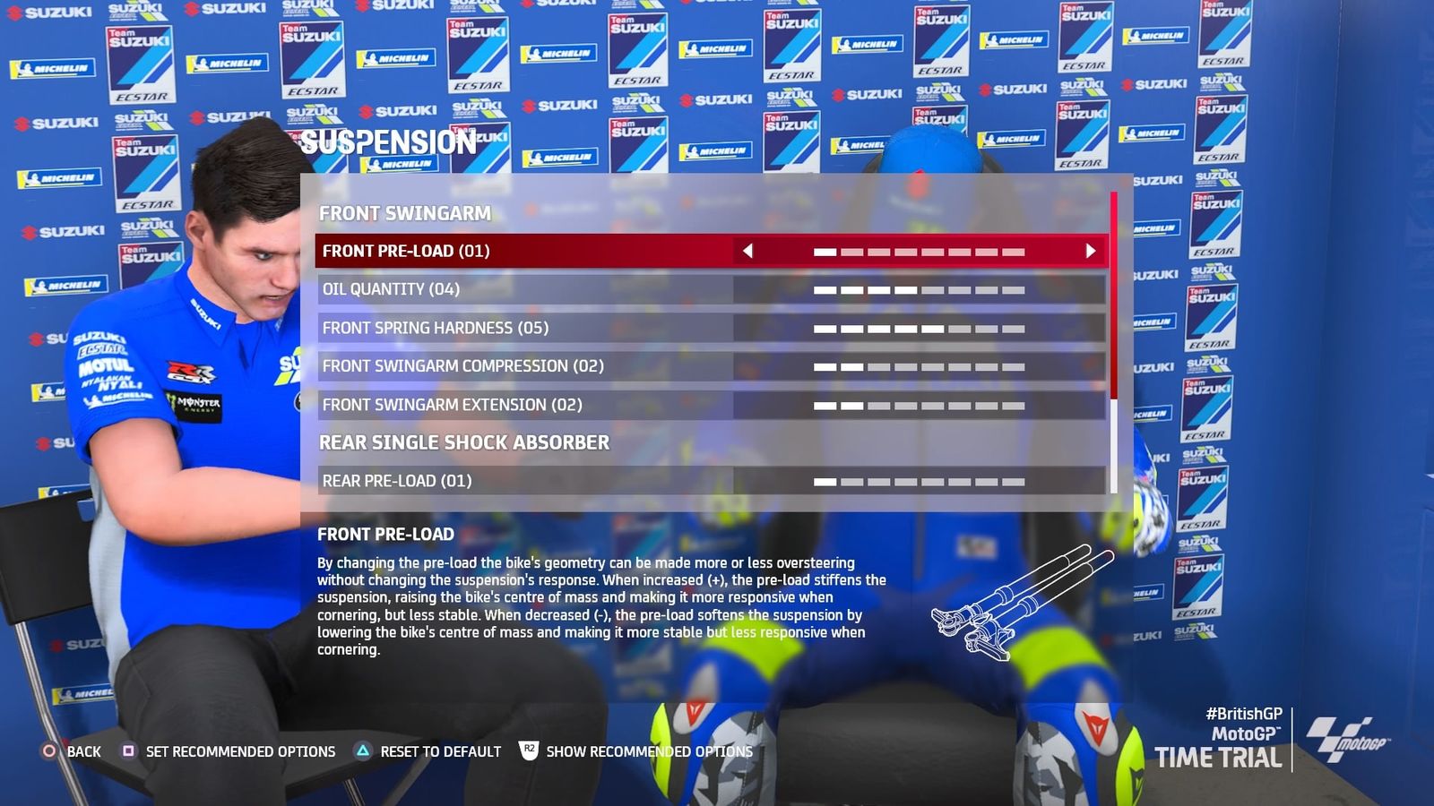 MotoGP 21 Silverstone Britain Setup suspension min