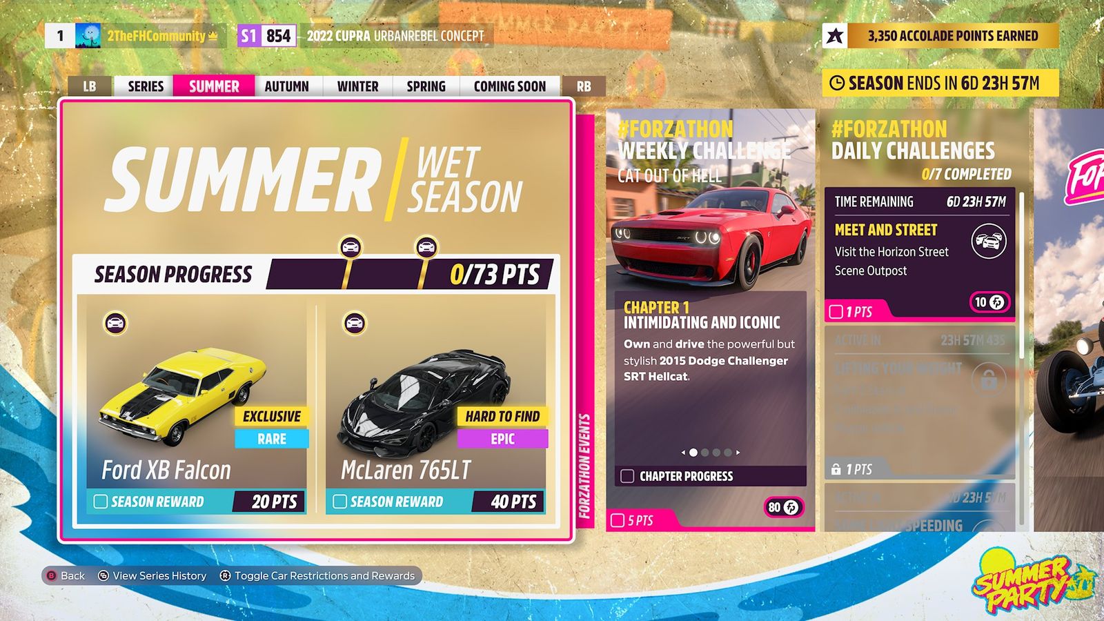 Forza Horizon 5 Summer Party Summer playlist