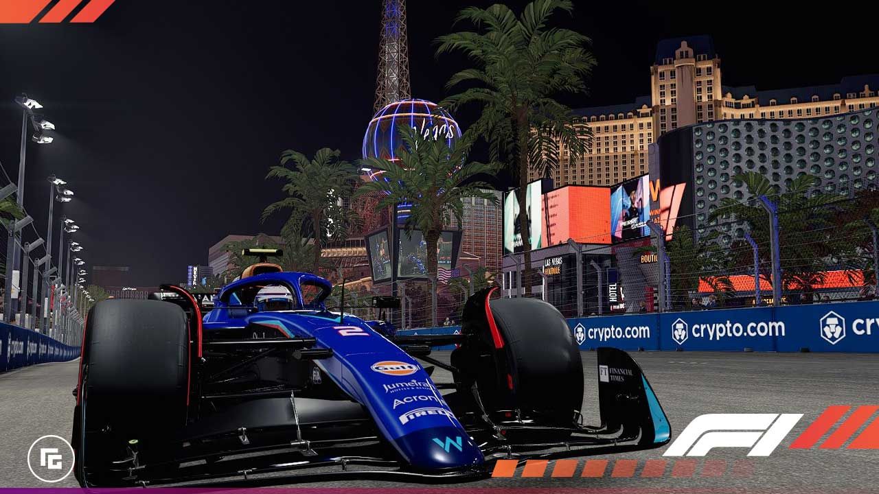 F1 23 Las Vegas Setup Online, career mode, and my team settings