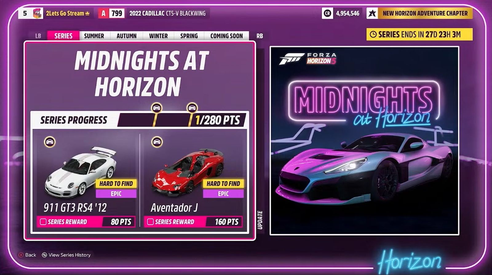 Forza Horizon 5 Midnights at Horizon