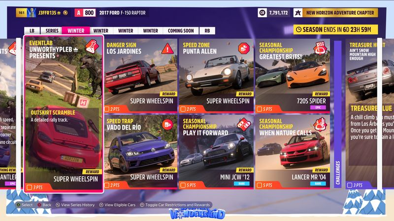 Forza Horizon 5 'Winter Wonderland' brings back Secret Santa and