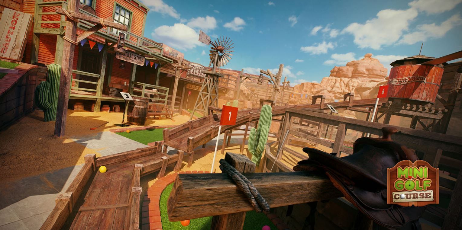 Hot Wheels Unleashed 2 - Turbocharged's new environment is a mini golf course