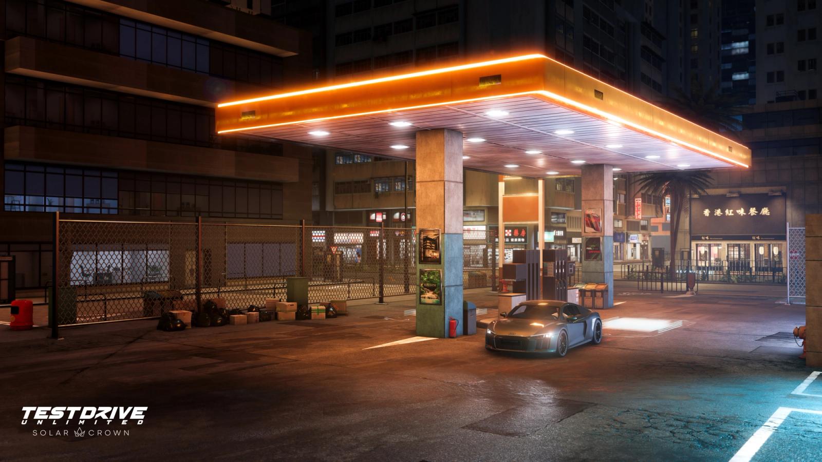 Test Drive Unlimited Solar Crown Hong Kong Island screenshot petrol station