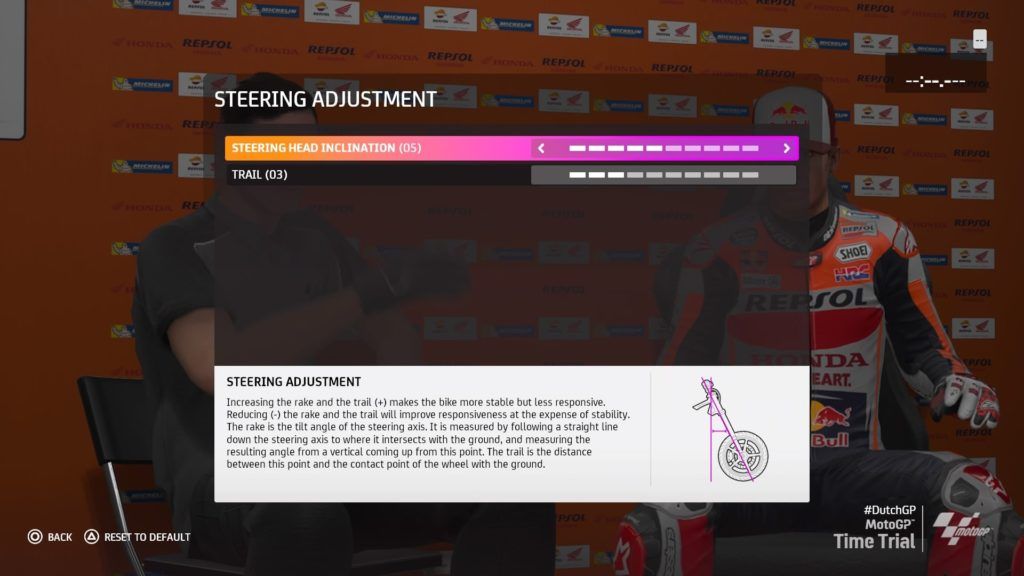 MotoGP™20 Dutch Grand Prix Assen TT Netherlands Steering Adjustment