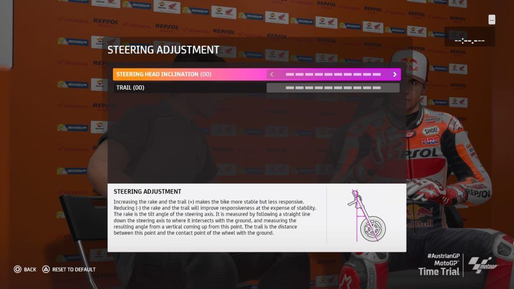 MotoGP™20 Austrian Grand Prix Red Bull Ring Austria Steering Adjustment