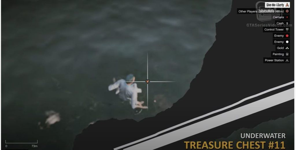 GTA Cayo Perico Treasure Chest 1 Sea Map