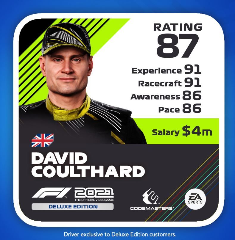 david coulthard f1 2021
