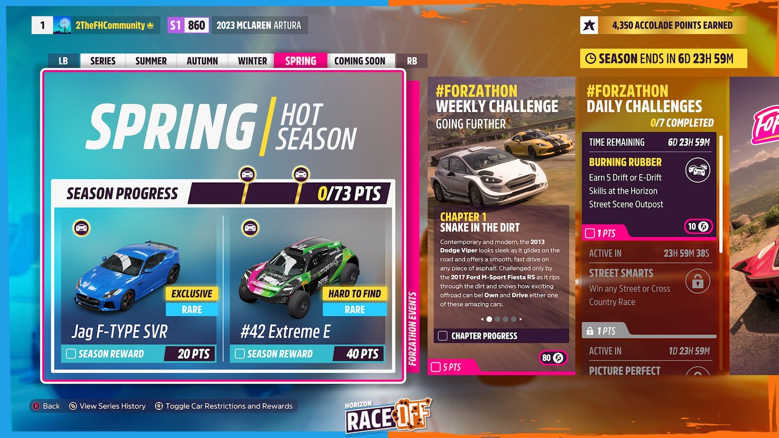 Forza Horizon 5 Horizon Race-Off Spring Festival Playlist