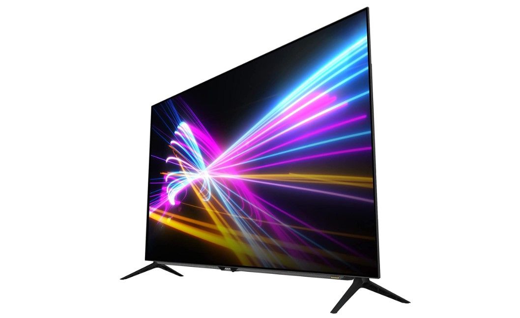 Best monitor for F1 2022 Gigabyte product image of a black monitor with multi-colour lights on the screen.