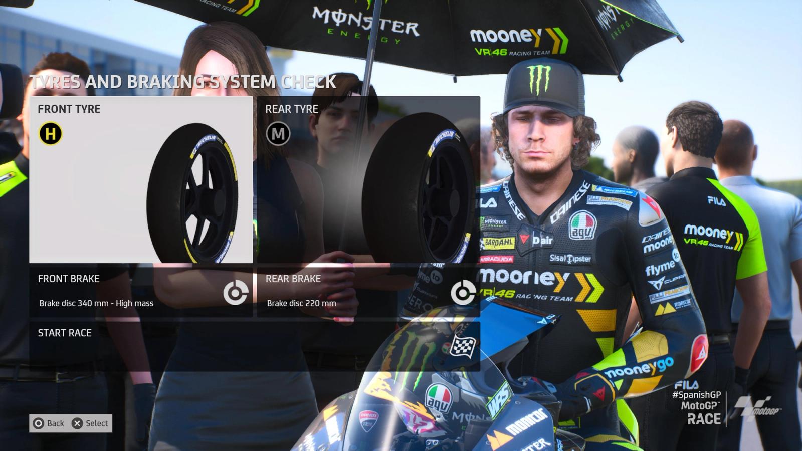 MotoGP 23 Spain Setup Tyres
