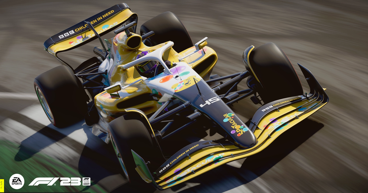 F1 23 Spotacular Children in Need livery