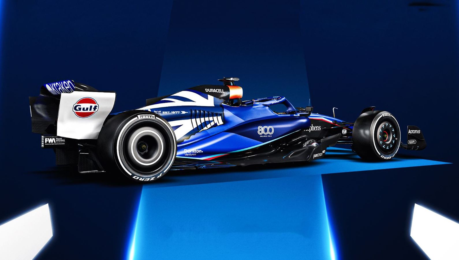 Williams' special 800th race livery