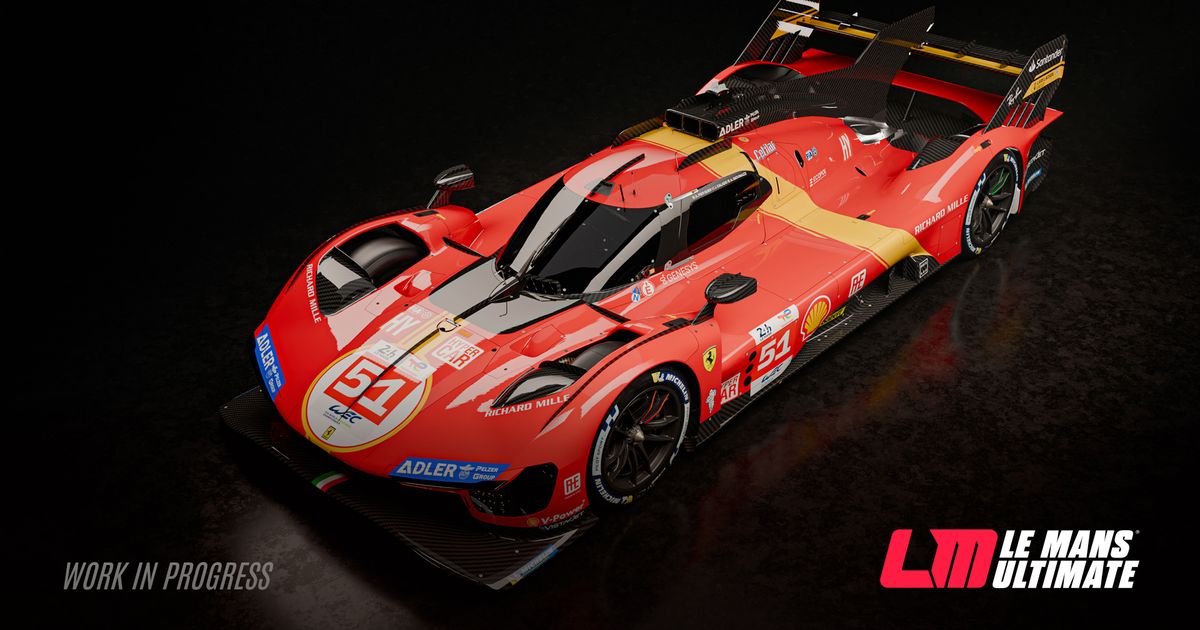 First Look at Ferrari 499P Hypercar in Le Mans Ultimate