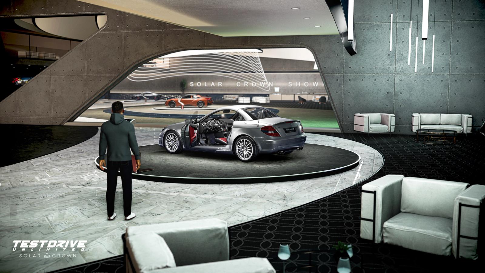 Test Drive Unlimited Solar Crown dealership screenshot Mercedes-Benz SLK 55 AMG
