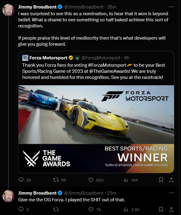 Forza Motorsport Jimmy Broadbent post