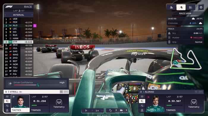 On board with Lance Stroll in Bahrain in F1 Manager 2023