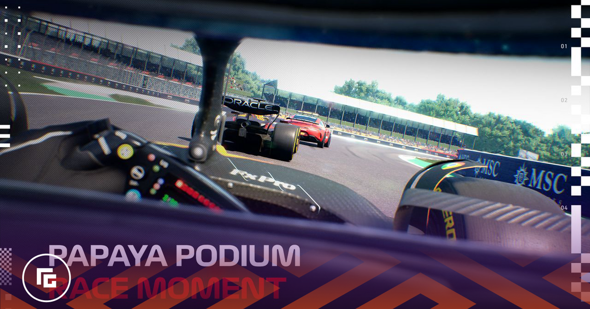 New F1 Manager 2023 Race Moment: Papaya Podium