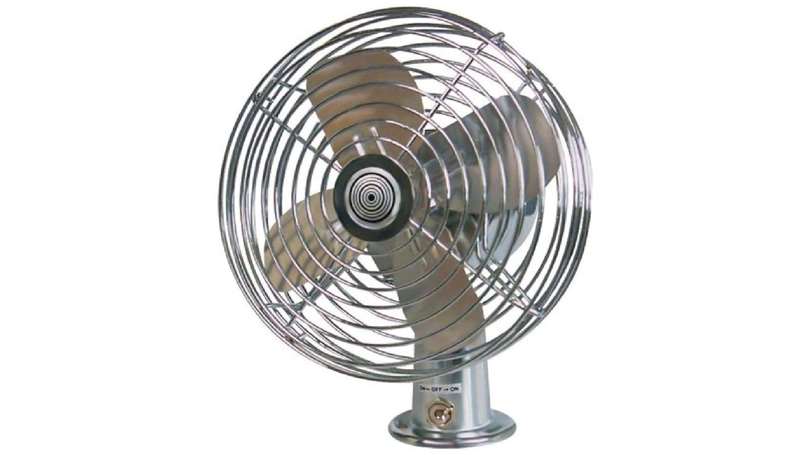 RoadPro RP-1179 product image of a silver fan.