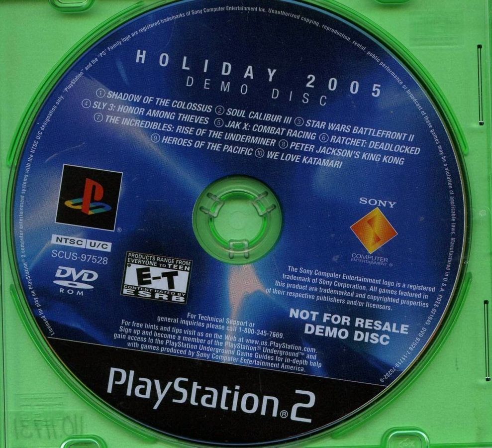 PS2 demo disc