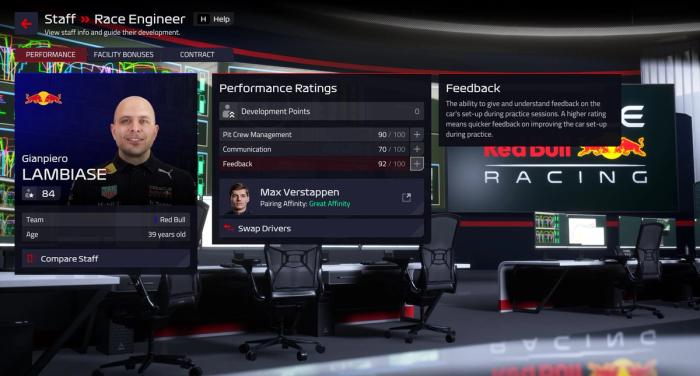 F1 Manager 2022 race engineers GP