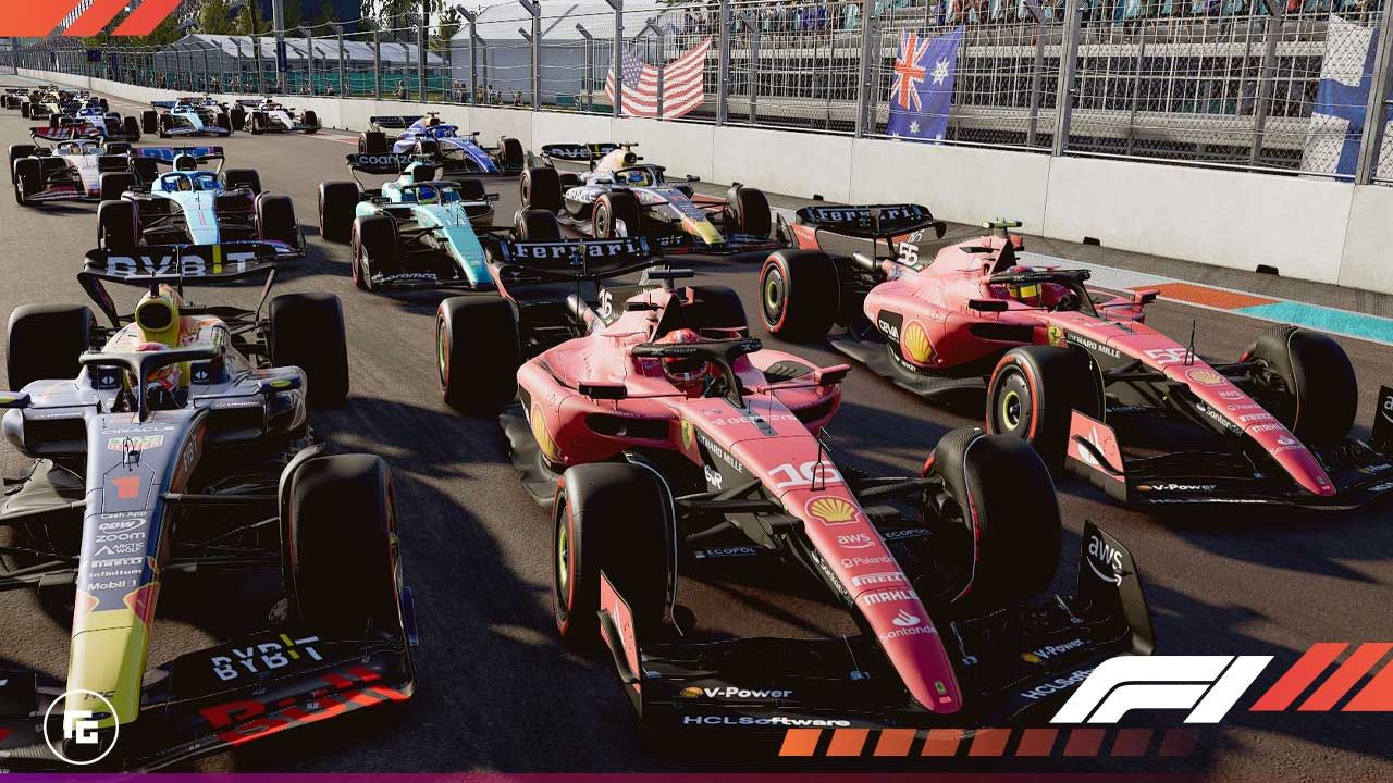 F1 23 Miami Setup Online, career mode, and my team settings