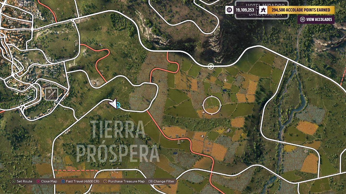 Where are Tierra Prospera fields in Forza Horizon 5?