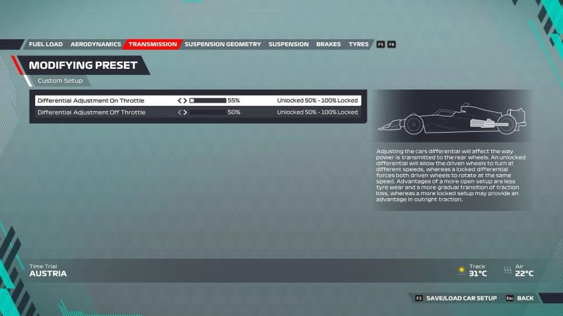 F1 22 Austria Setup Guide For Dry and Wet Conditions