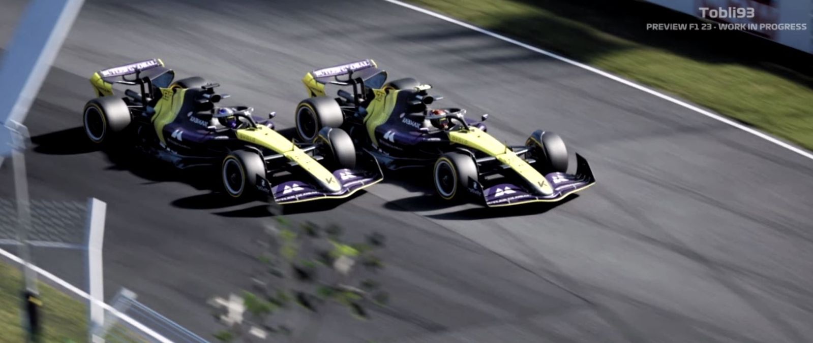 Devon Butler & Aiden Jackson go wheel-to-wheel in F1 23 Braking Point
