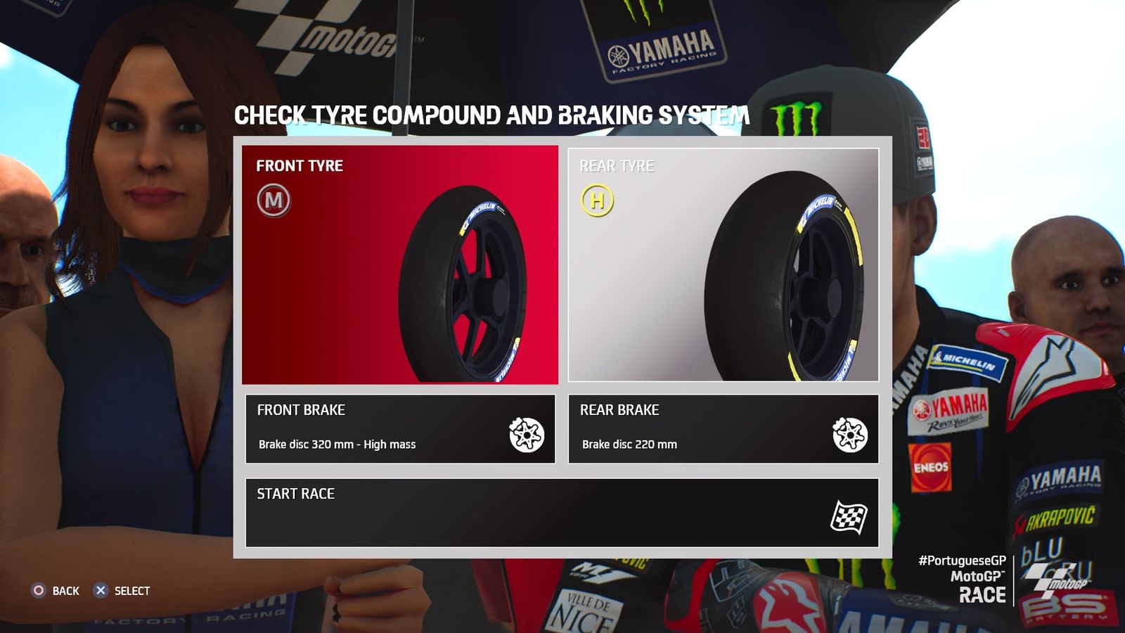 MotoGP 21 Portugal setup guide tyres
