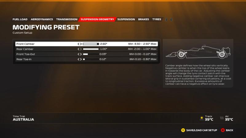 F1 23 Australia Setup: Online, career mode, & My Team settings