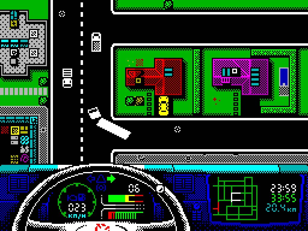 Euro Truck Simulator 2 ZX Spectrum Edition screenshot