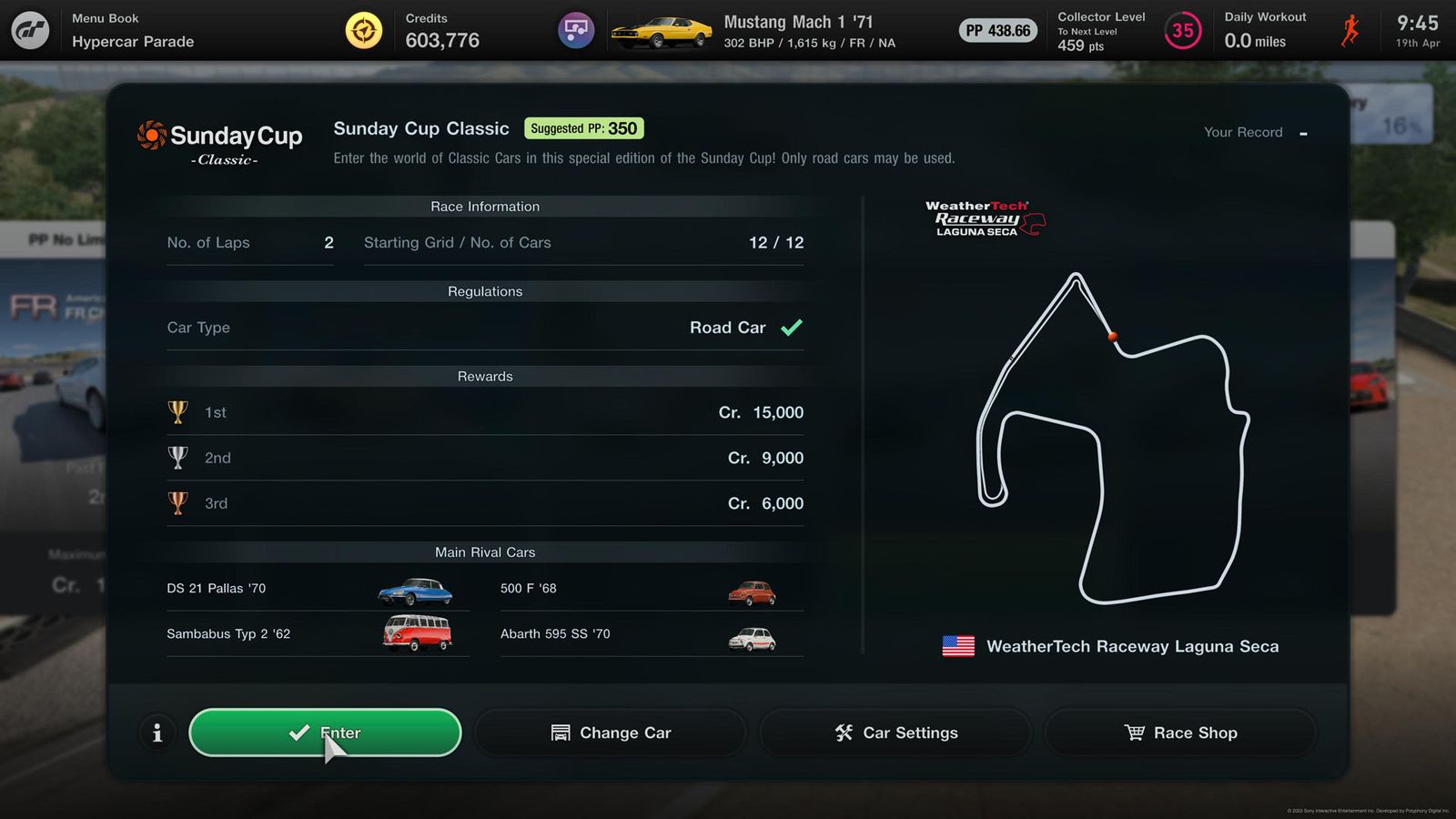 Gran Turismo 7 Weekly Challenges April Week 3 Sunday Cup Classic