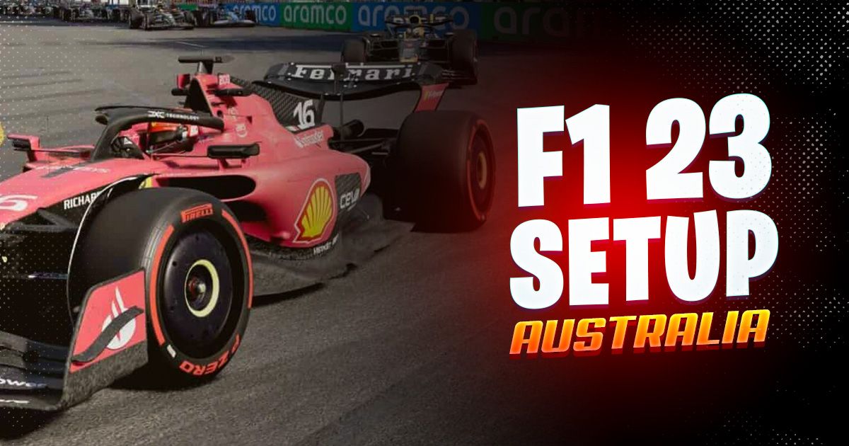 F1 23 Australia setup