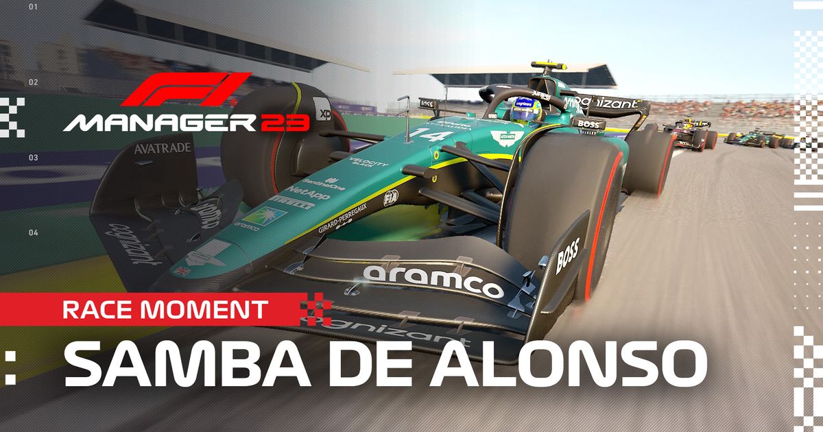 F1 Manager 2023 Samba De Alonso Race Moment