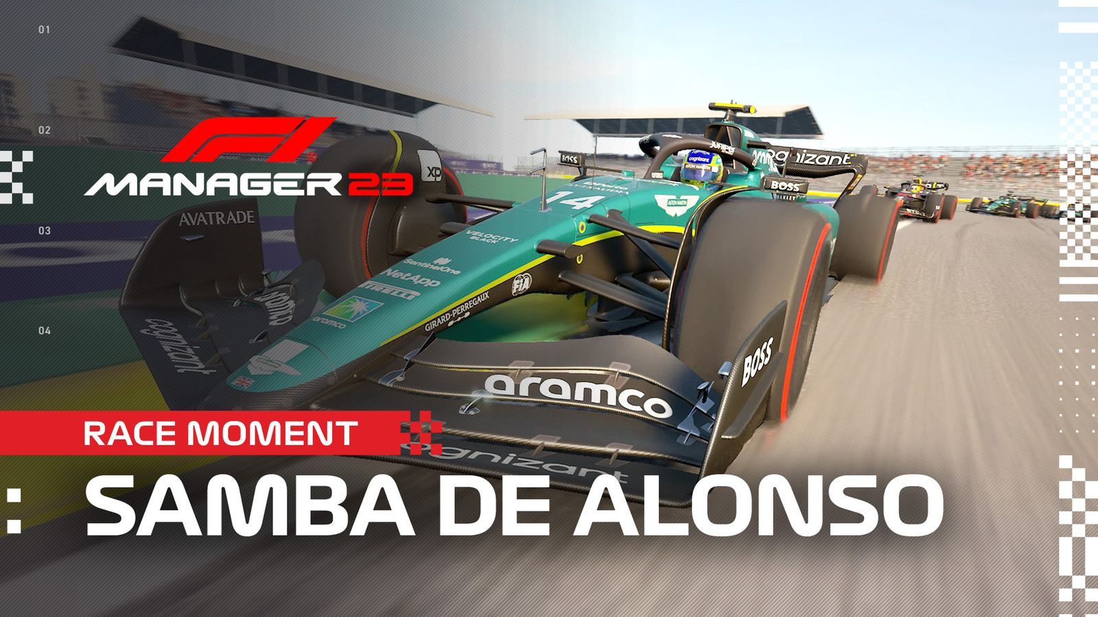 F1 Manager 2023 Samba De Alonso Race Moment