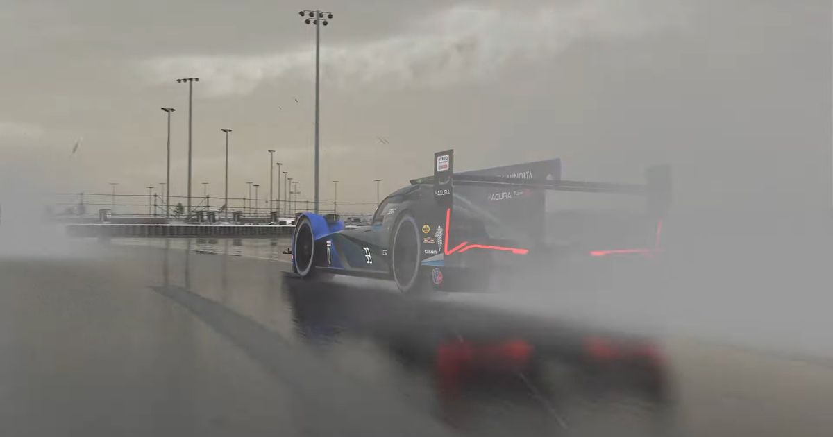 iRacing rain gameplay looks incredible