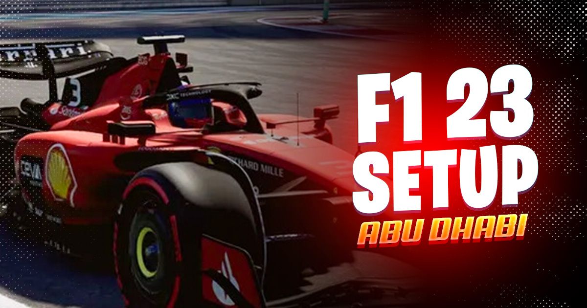 F1 23 Abu Dhabi setup
