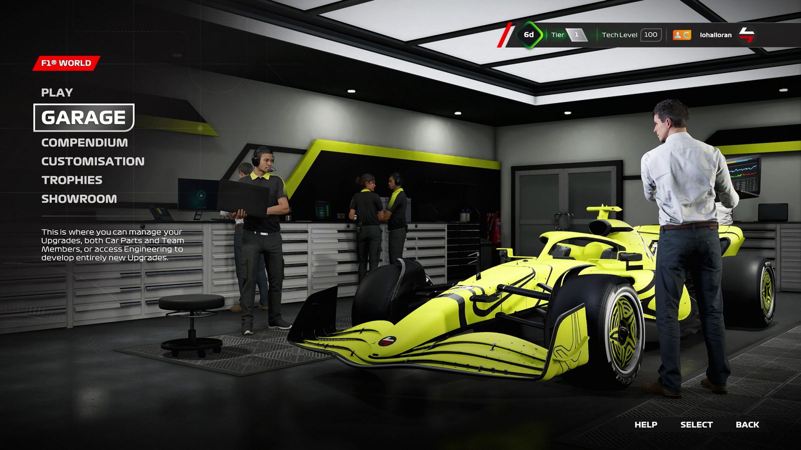 F1 23 F1 World Garage