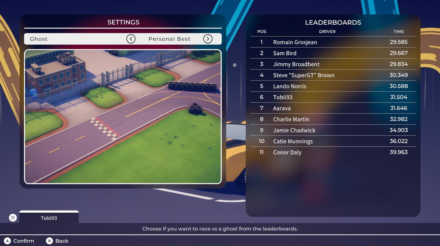 Circuit Superstars Top Gear Time Trial