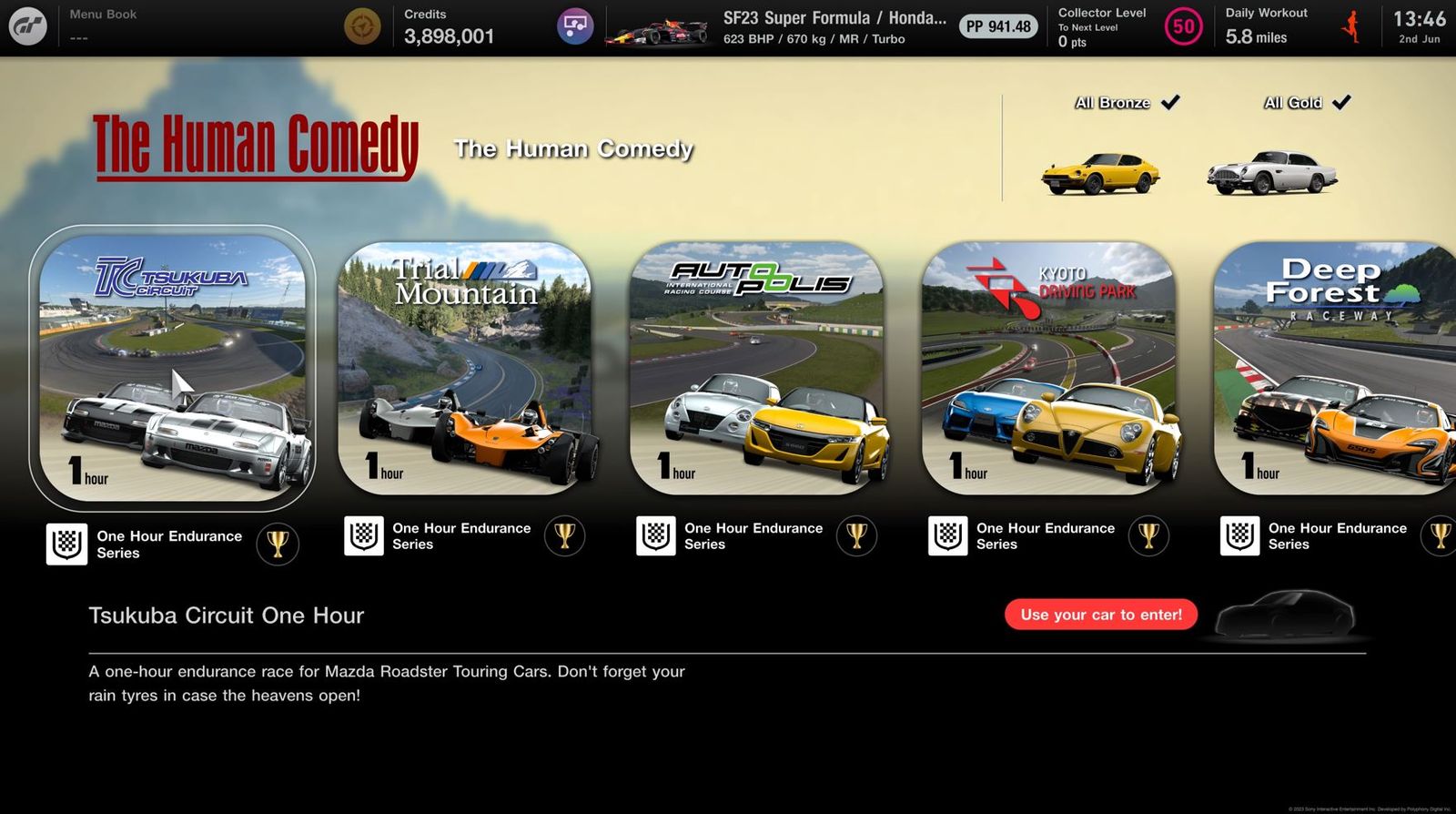The Human Comedy missions in Gran Turismo 7